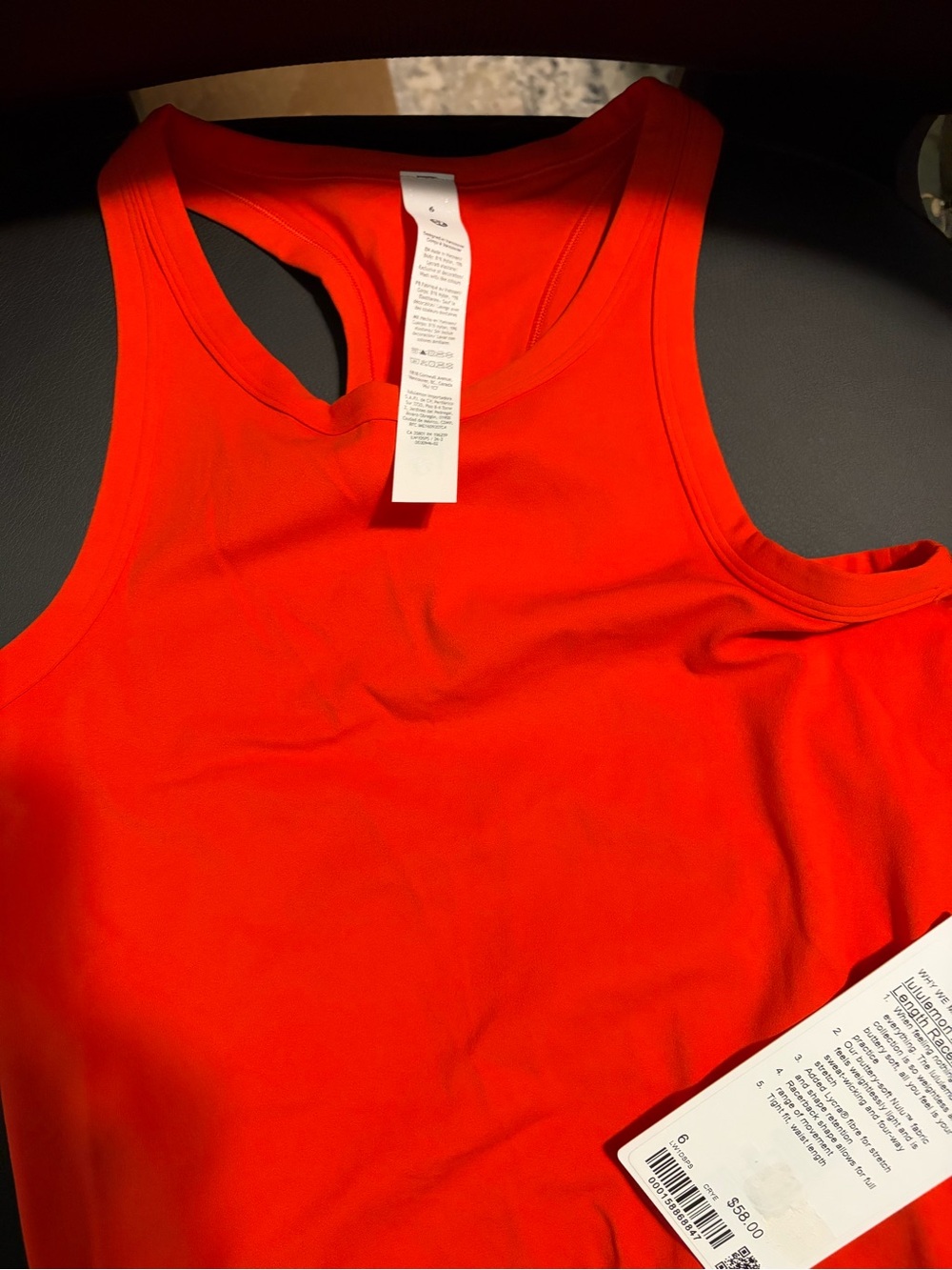 Women’s Red Racerback Tank Top - Lululemon